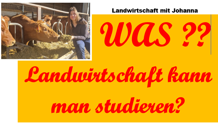 WAS??? LANDWIRTSCHAFT – DAS kann man studieren?? – financial t('a)ime